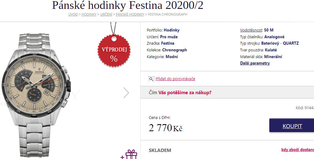 Pánské hodinky Festina 20200/2