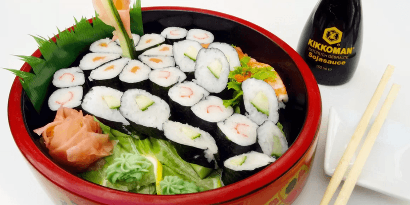 Vějíř čerstvého sushi 26 ks