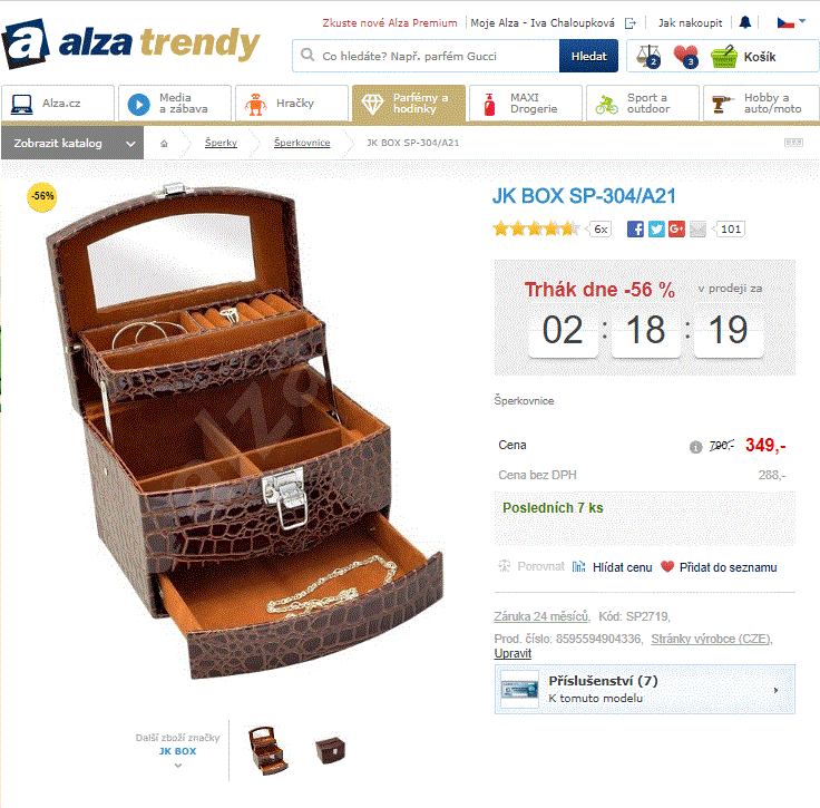 Šperkovnice JKBox SP304-A21