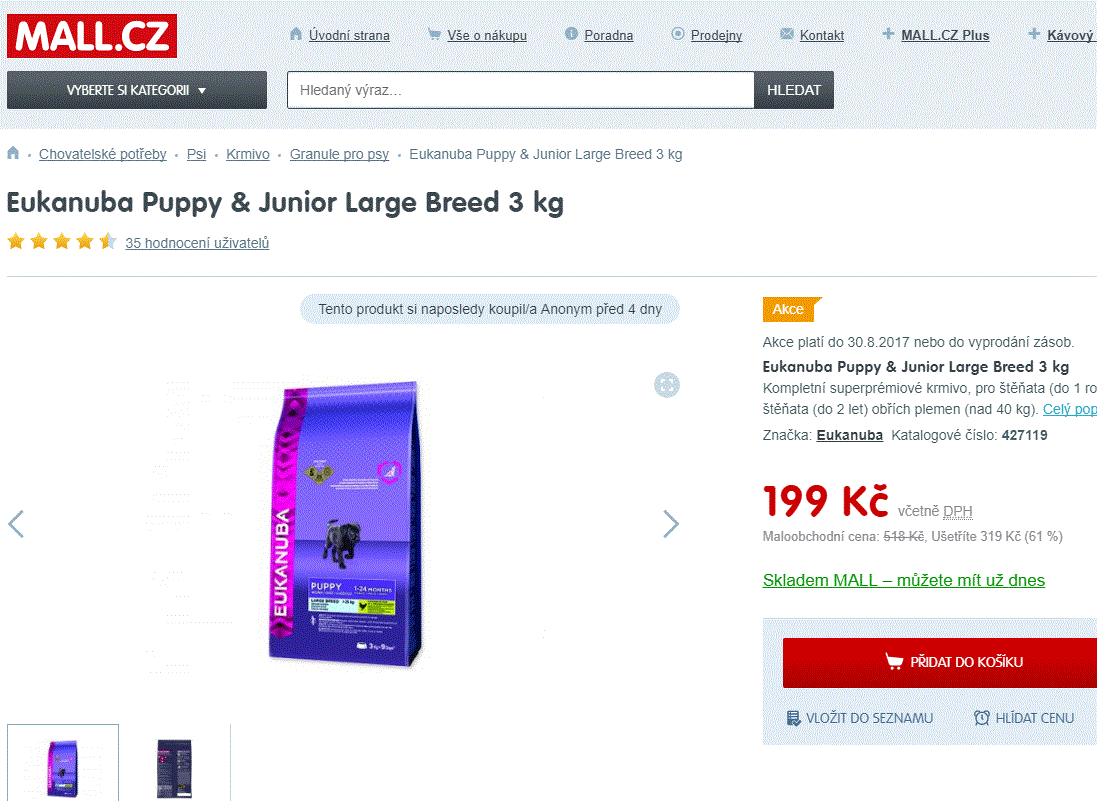 Eukanuba Puppy & Junior Large Breed 3 kg