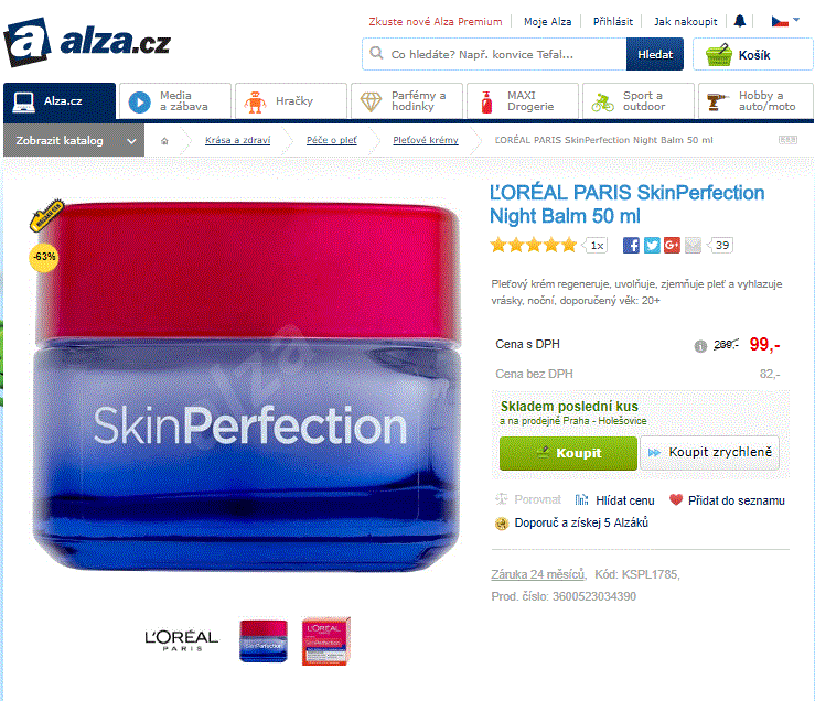 L´Oréal SkinPerfection Night Balm 50 ml