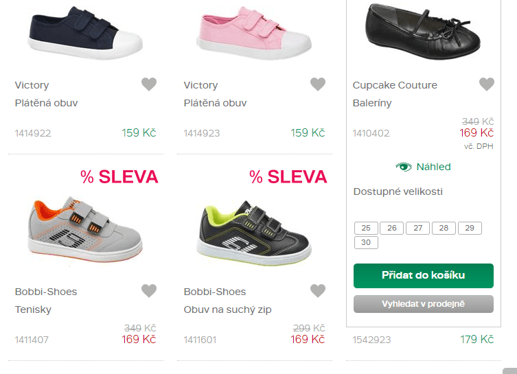Výprodej dětské obuvi - sleva 50%