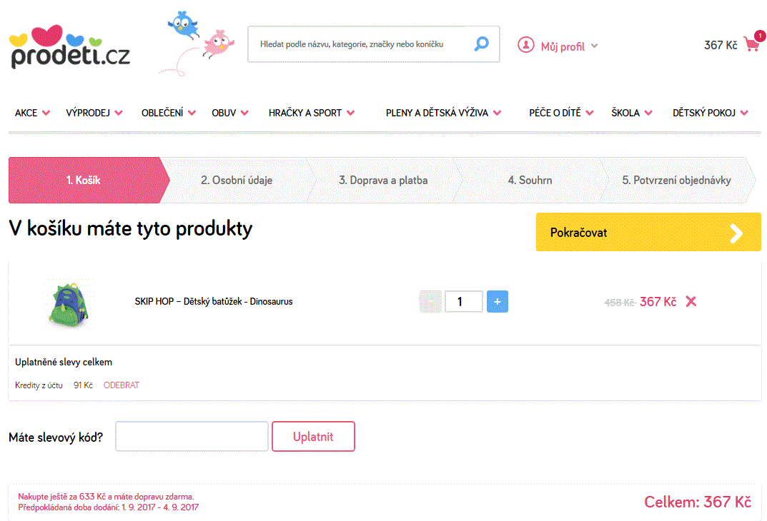 Prodeti.cz - sleva 20% na vše