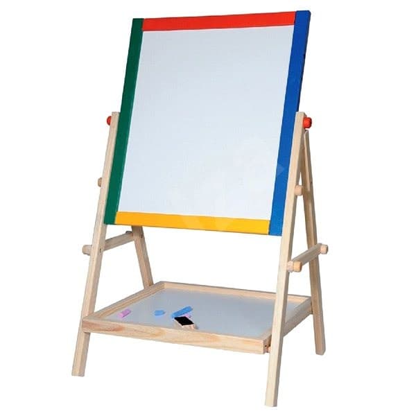 Dřevěná tabule kreslící černá a bílá