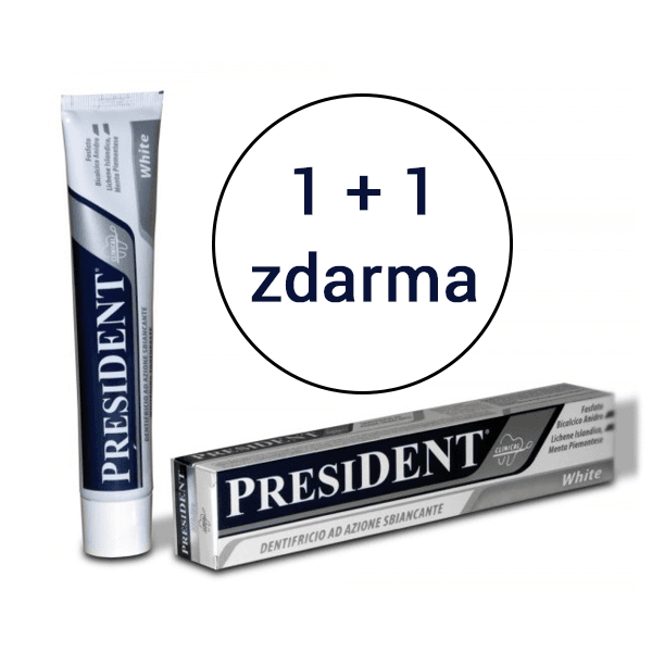 PresiDENT Zubní pasta White, 75ml