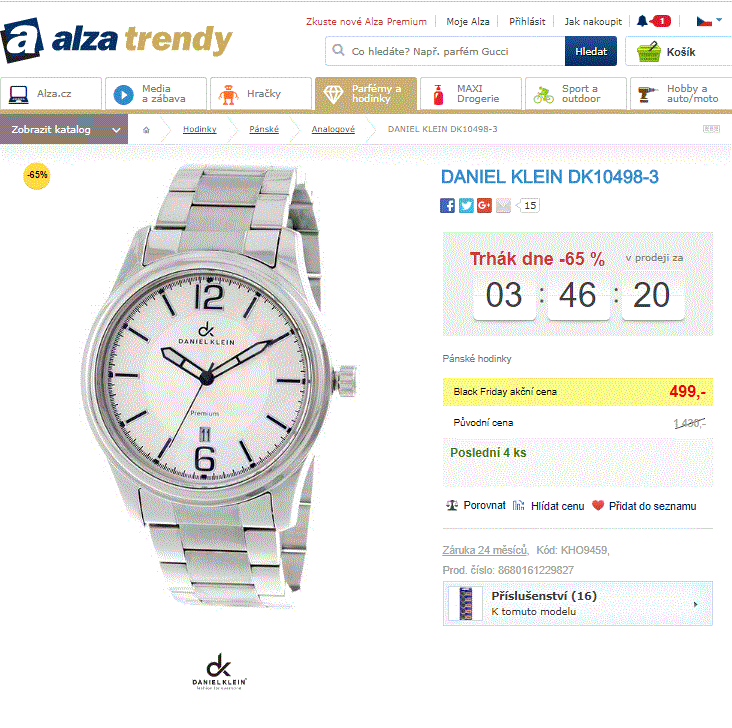 Pánské hodinky Daniel Klein