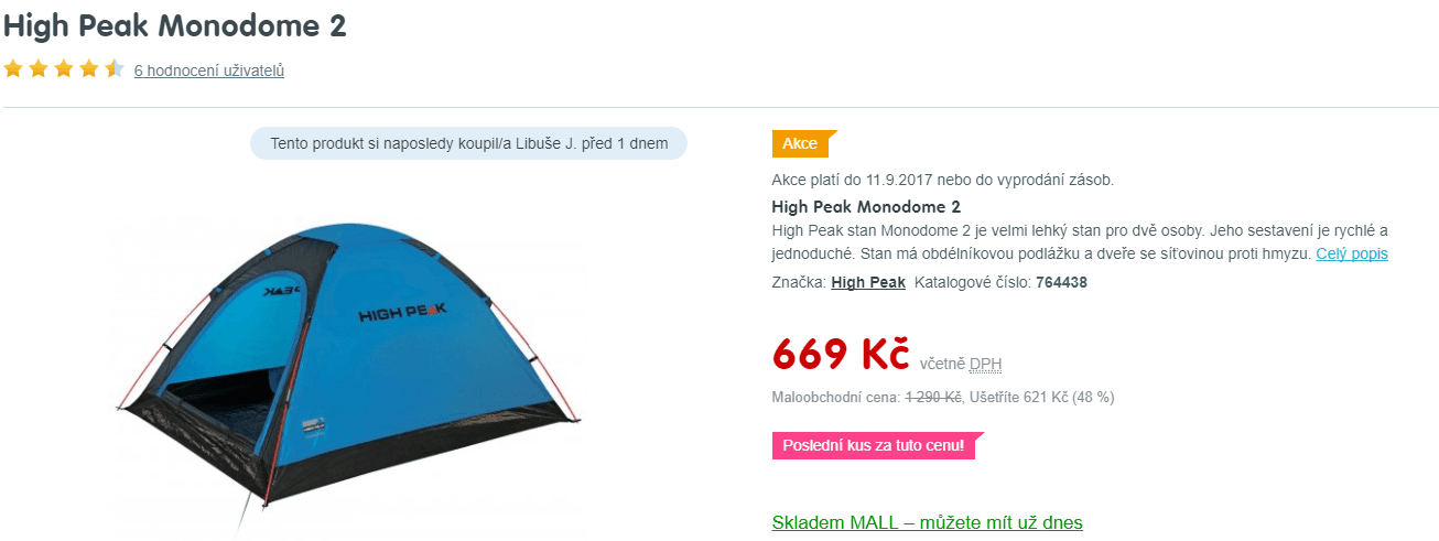 Stan pro 2 High Peak Monodome