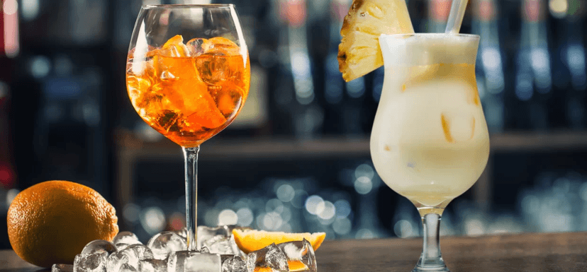 2× Aperol Spritz + pražené mandle