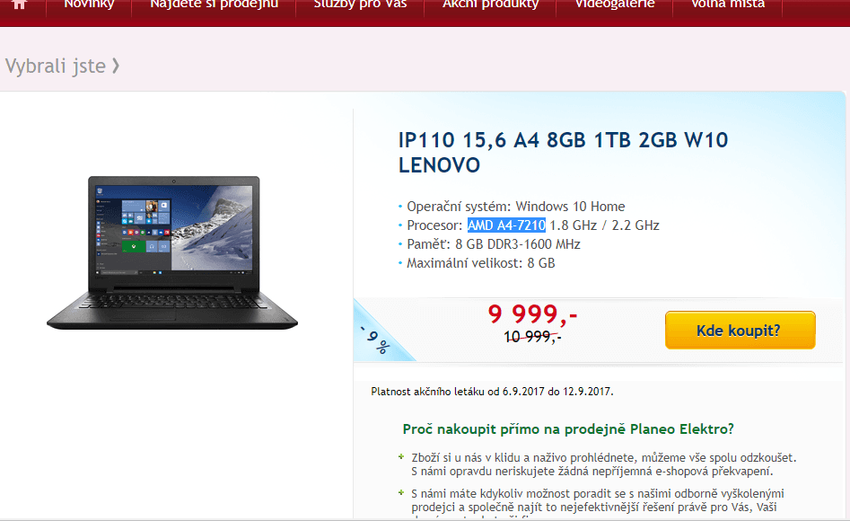Lenovo, 2,2GHz, 8GB RAM, 2GB grafika, 15,6"