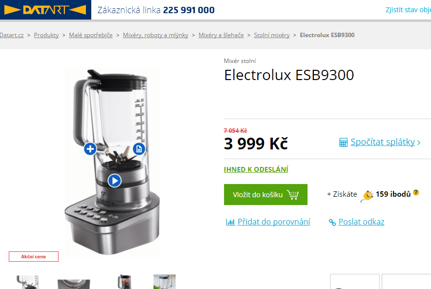 Mixér Electrolux ESB 9300 Masterpiece Collection