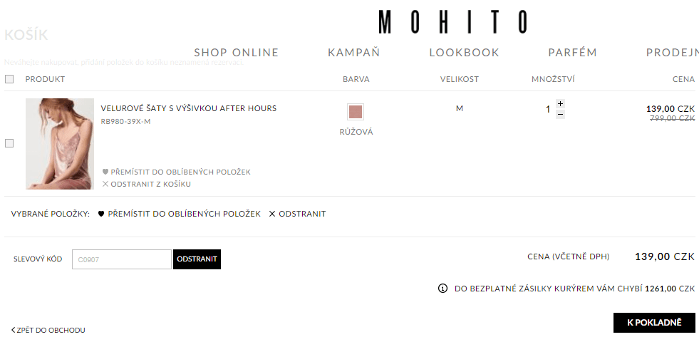 Mohito - extra sleva 30% na výprodej