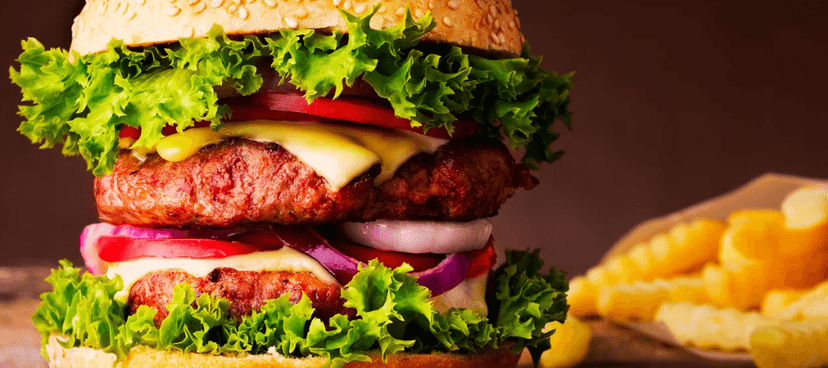 Burger s 600 gramy hovězího masa 