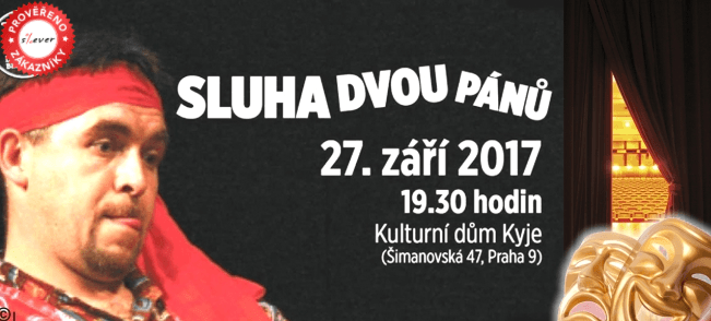 Vstupenka na divadelní představení Sluha dvou pánů