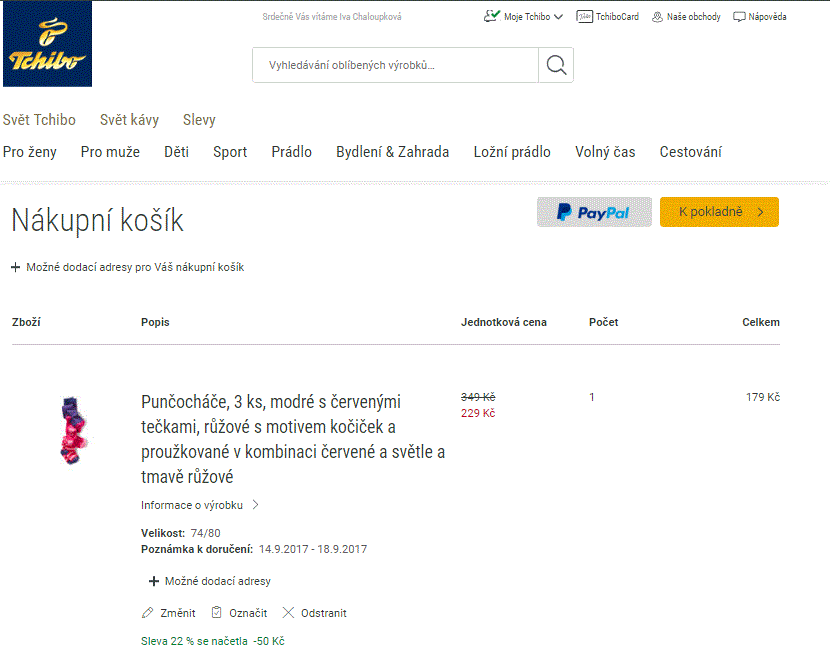 Tchibo.cz - slevový kód -22% na vše