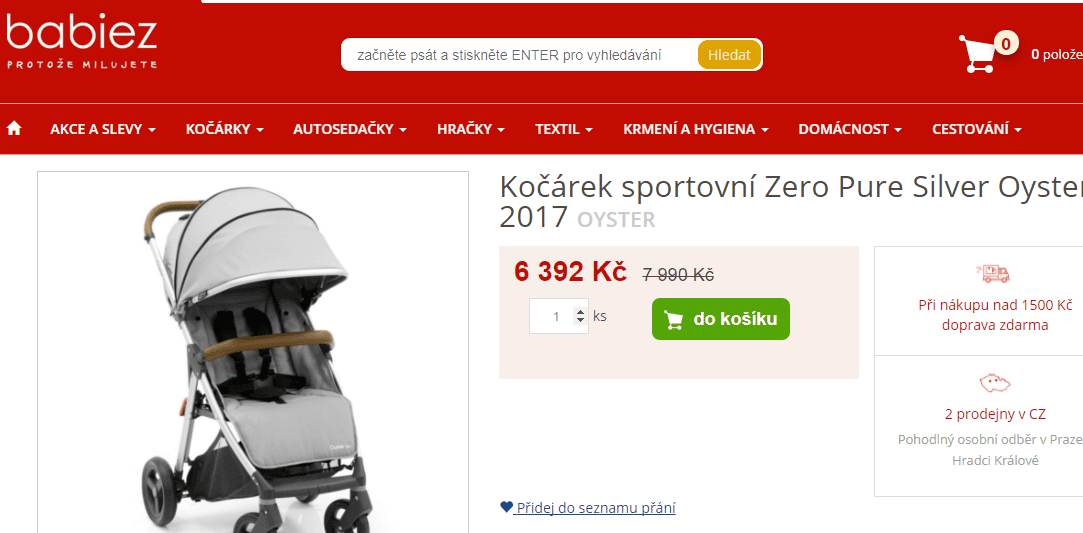 Velký výprodej dětských věciček