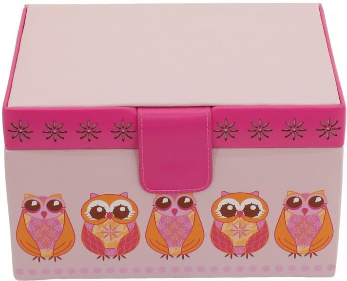 Růžová šperkovnice Friedrich Lederwaren