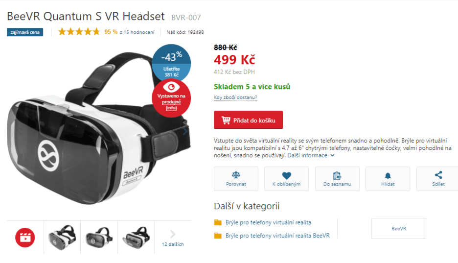 Brýle pro VR BeeVR Quantum S 