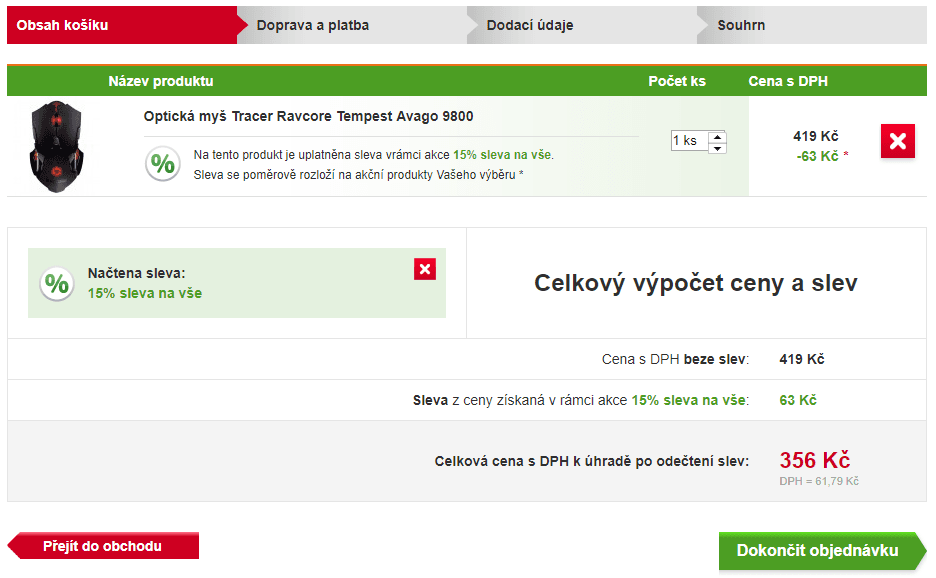 Herní myš Tracer RAVCORE Tempest AVAGO