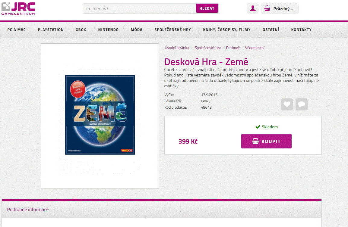 Desková hra Země, Mindok