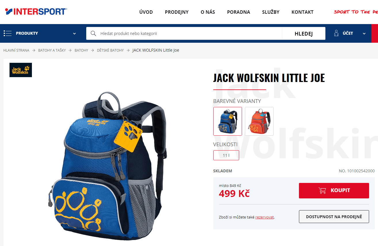 Jack Wolfskin - Little Joe dětský batoh