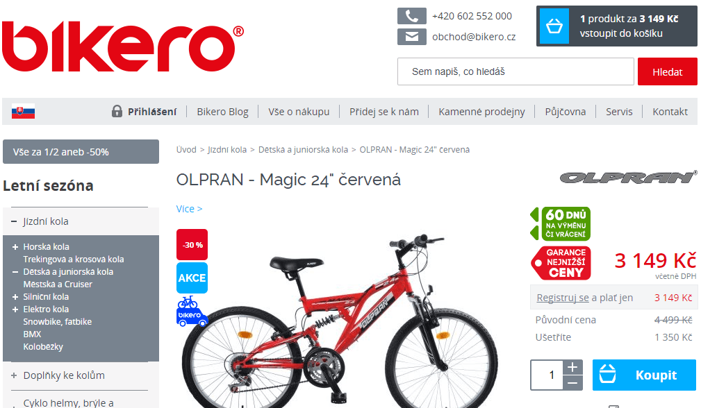 Dětské horské kolo Olpran Magic 13"