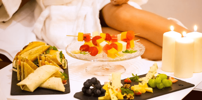 60min wellness + degustační menu pro 2