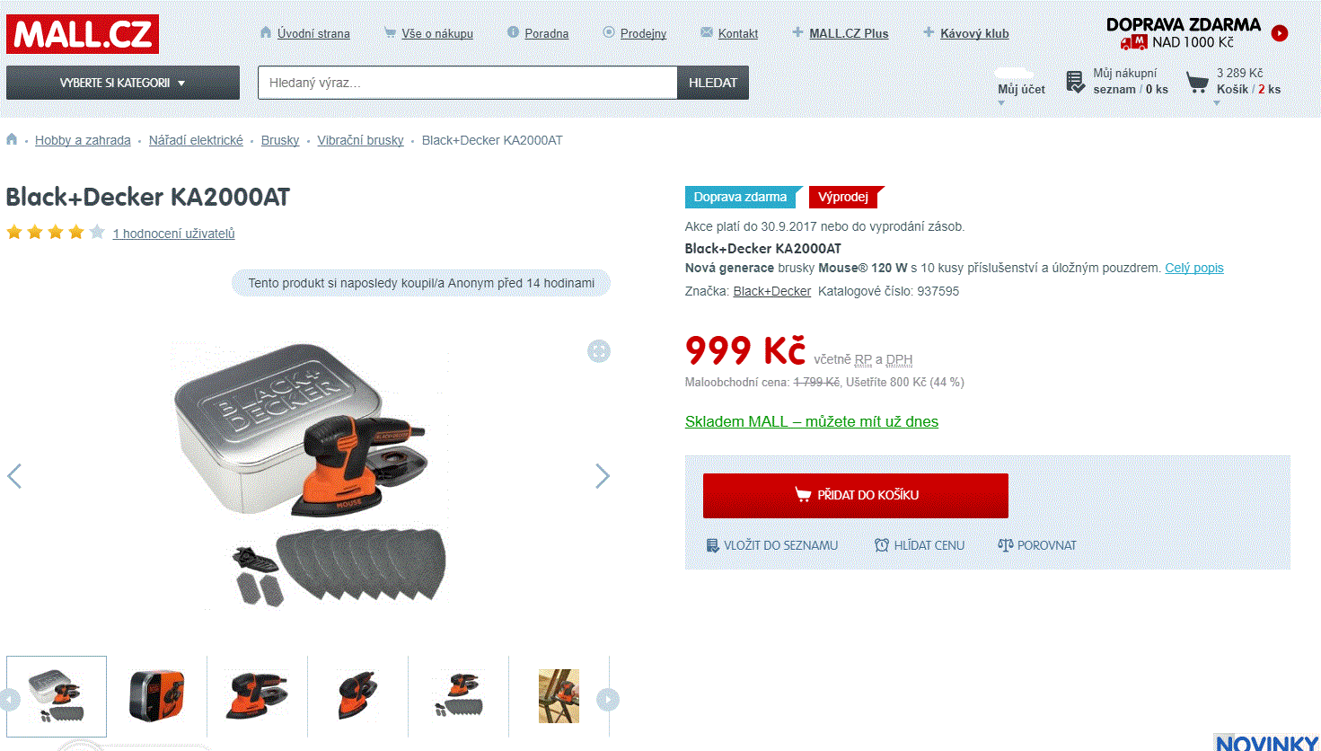 Bruska Black & Decker KA2000AT
