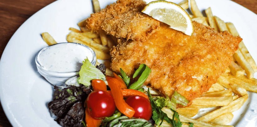 Fish and chips s hranolky 