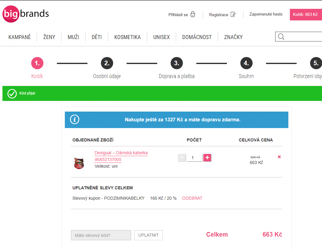 Bigbrands - sleva 20% na kabelky