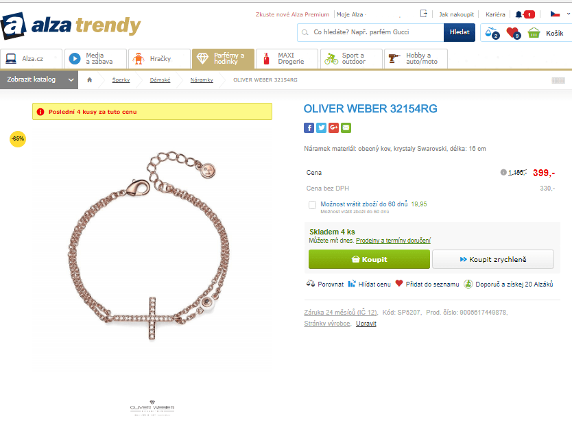 Náramek Oliver Weber, 32154RG