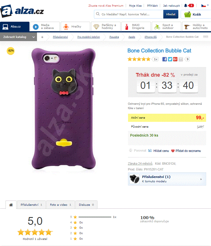 Ochranný kryt pro iPhone 6S, Bone Collection