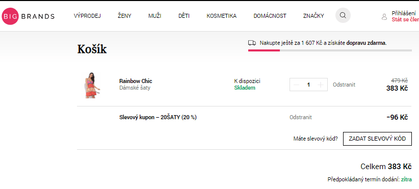 Sleva 20% na všechny šaty