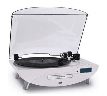 Audiosystém Thomson, gramofon, USB, CD, FM