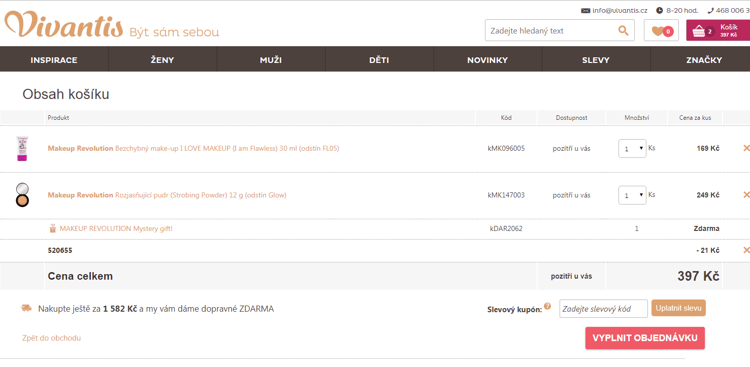 Makeup Revolution akce + slevový kód