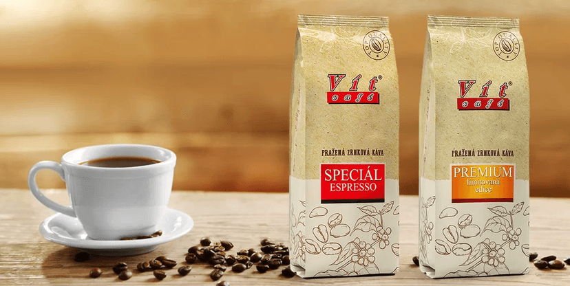 0,5 kg zrnkové kávy VítCafé Speciál