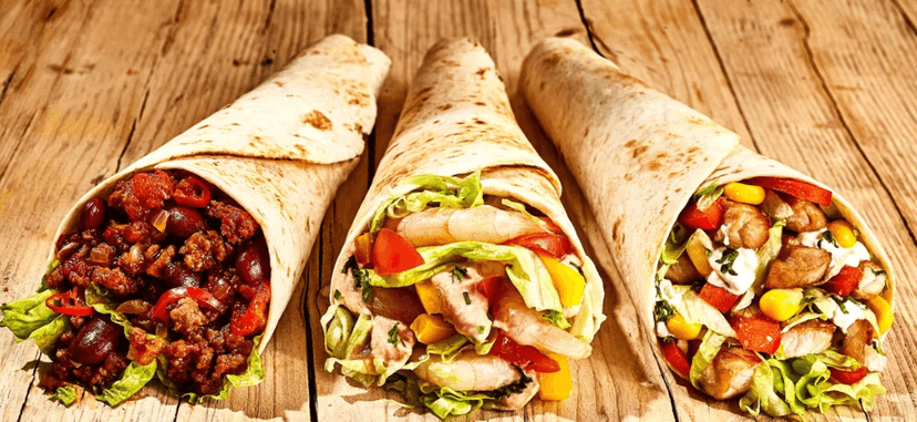 Tortilla s falafelem