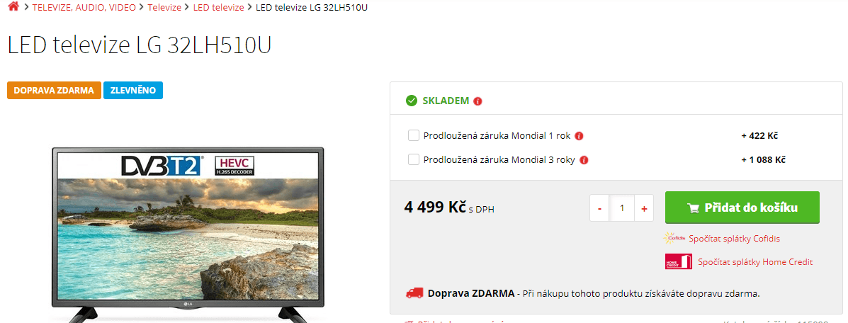 HD LED TV, 80 cm, LG
