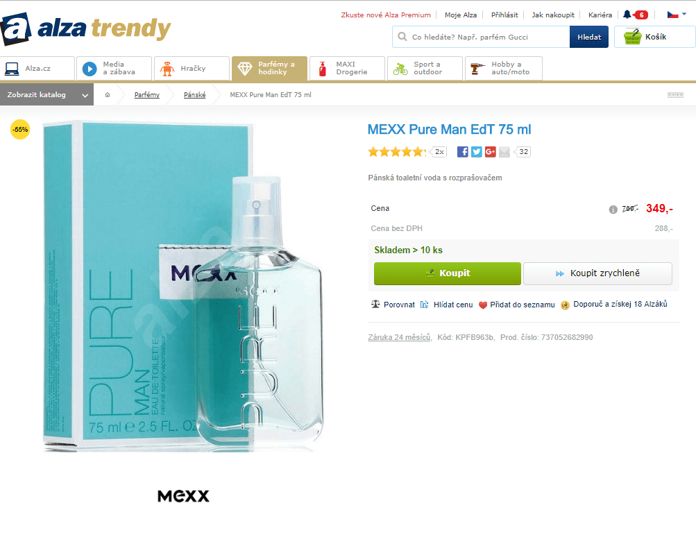 MEXX Pure Man EdT 75 ml