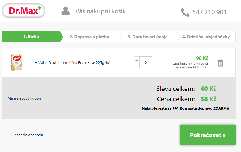 2 ks Hami kaše - různé druhy