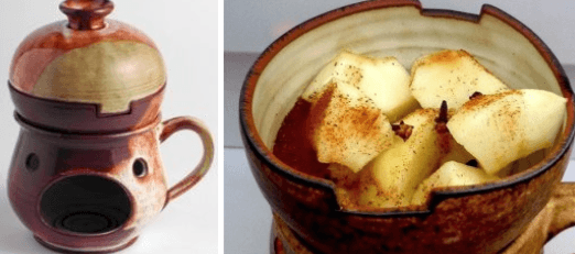 Ručně vyráběný keramický rozpékač na jablka