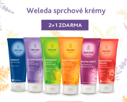 Sprchové krémy Weleda 2+1 zdarma
