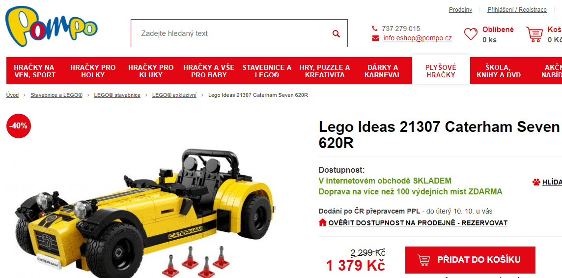 Lego Ideas 21307 Caterham Seven 620R