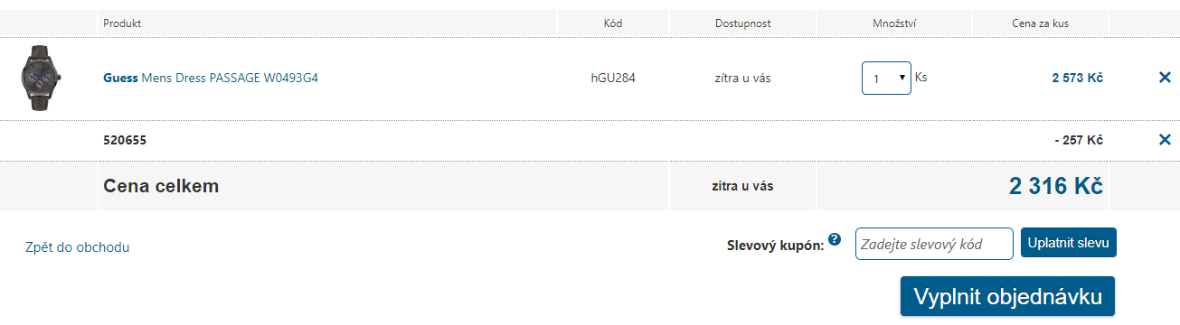 Pánské hodinky Guess Dress Passage