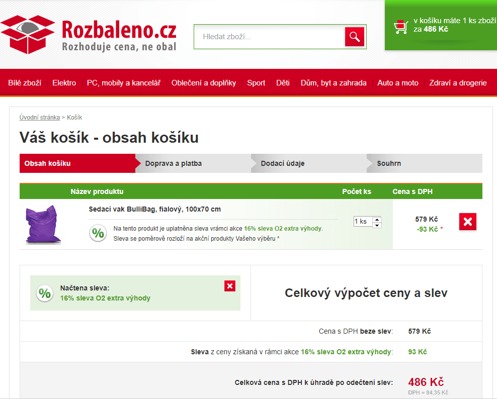 Sedací vak Bullibag fialový 100x70 cm