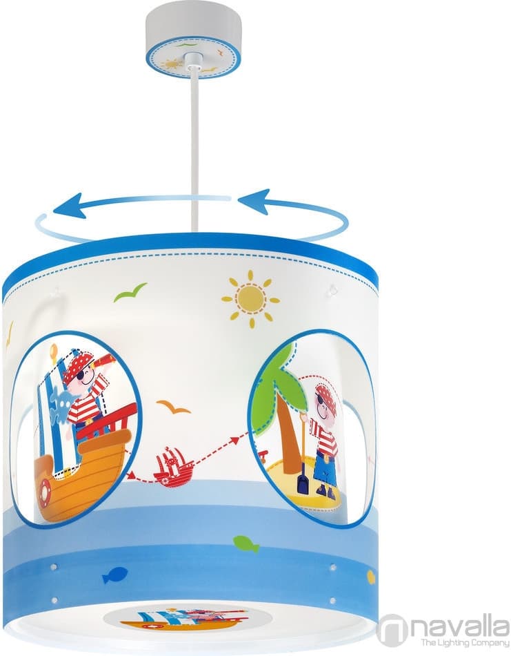 Dětský lustr Dalber piráti, rotující