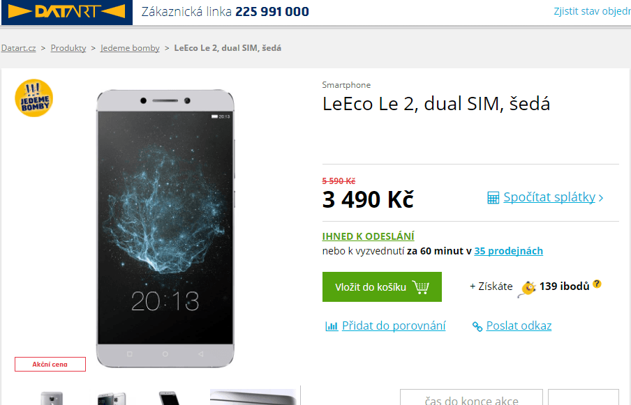 Leeco, 8x 1,8GHz, 3GB RAM, 5,5", LTE