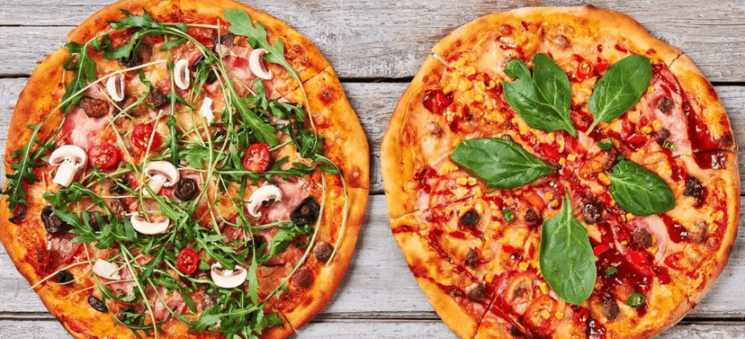 2× pizza o průměru 36 cm s sebou