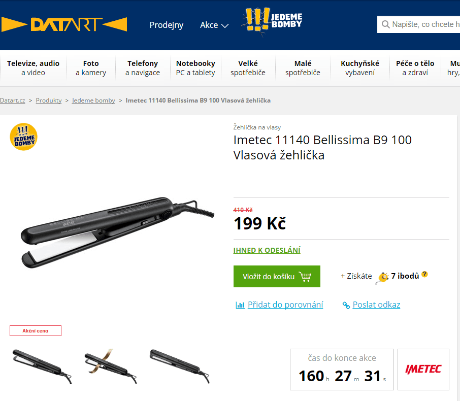 Žehlička na vlasy Imetec Bellissima B9