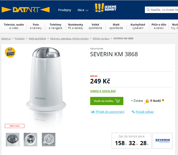 Kávomlýnek Severin KM 3868
