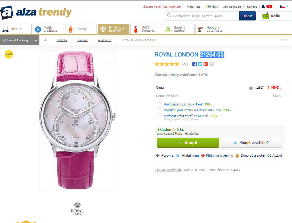 Dámské hodinky Royal London 21254-03